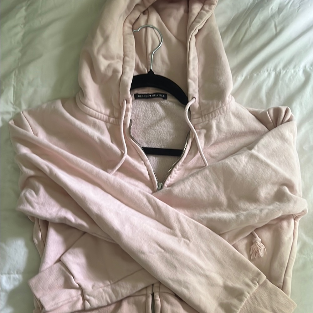 Brandy Melville Light Pink Hoodie (worn)